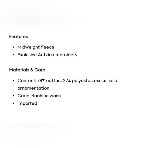 Aritzia Cozy Sweatfleece Perfect Crew Light Pink Crewneck Sweatshirt - Picture 7 of 11